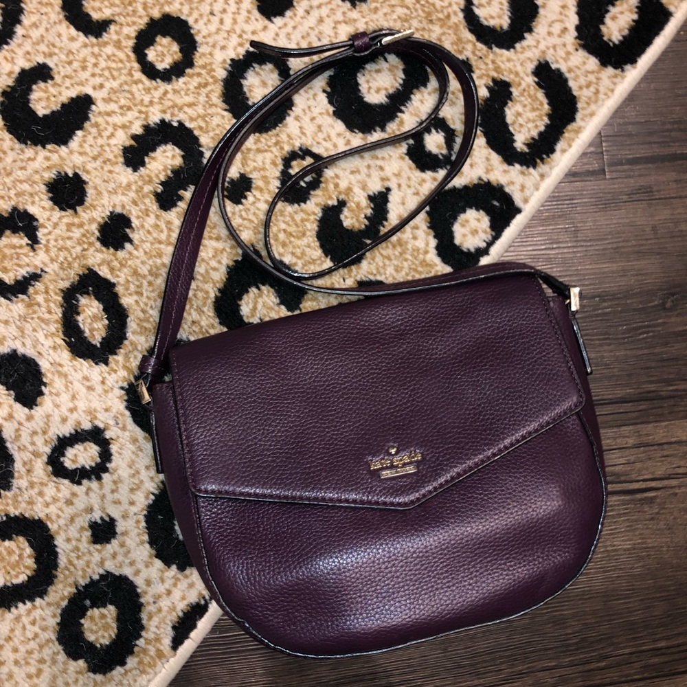 Kate Spade Plum Leather Crossbody Bag